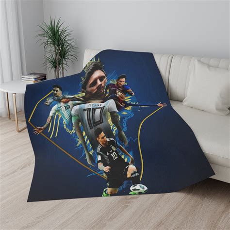 Lionel Messi Blanket Argentina Sofa Cover Napping Fleece Bedding