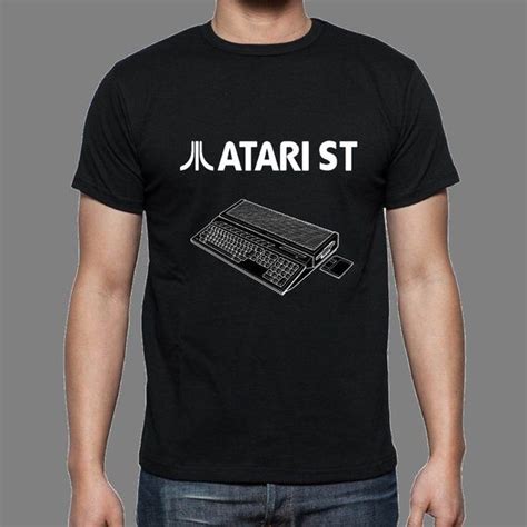 Atari St 80s Home Computer T Shirt For Men 80s Tees Gamer T Shirt