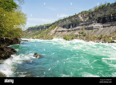 Niagara River White Water Rapids Stock Photo Alamy