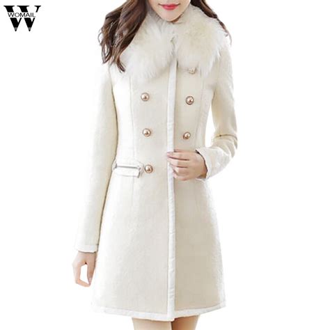 Womail Autumn Winter Jacket Women Fashion Coat 2018 Wool Lapel