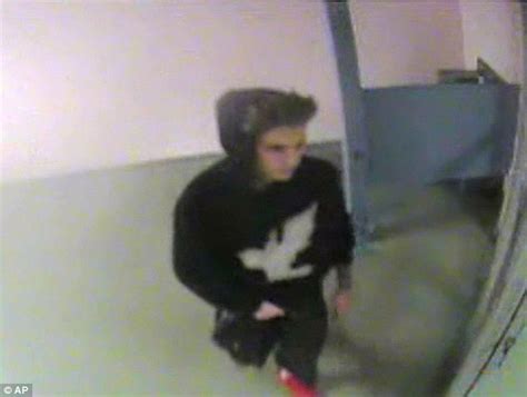 justin bieber seen urinating into a cup for his drug test in newly released police video from