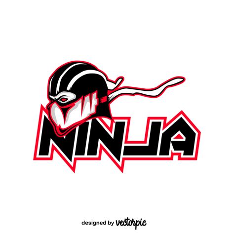 Ninja Gaming Logo Free Vector