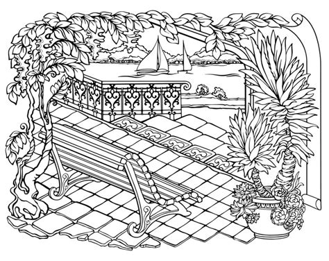 Secret Garden Coloring Page Printable Adult Coloring Books Etsy