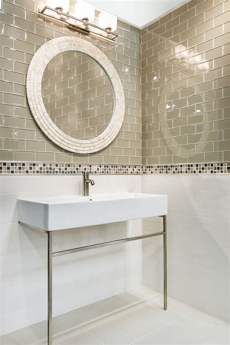 White subway herringbone travertine planks. Beach Glass Subway Tile - 3 x 6 in. | Glass subway tile ...