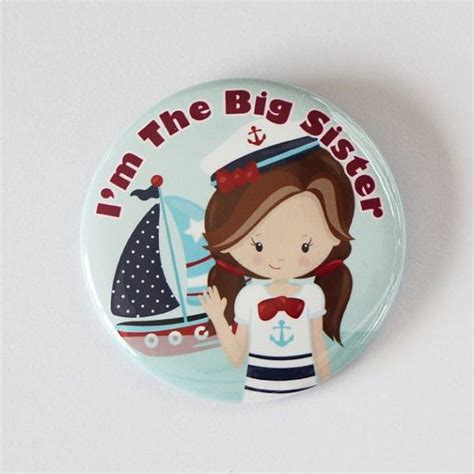 Im The Big Sisterim The Big Sister Button Badge Etsy Big Sister