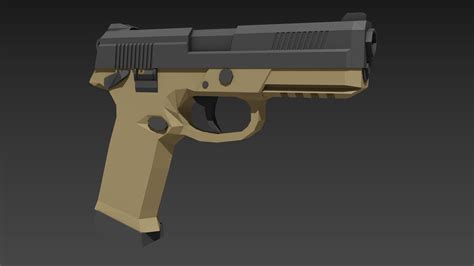 I Made A Low Poly Gun Inspired From Due Process Dueprocess