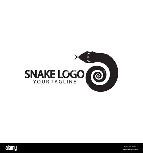 Snake Logo Template Design Vector Illustration Stock Vector Image