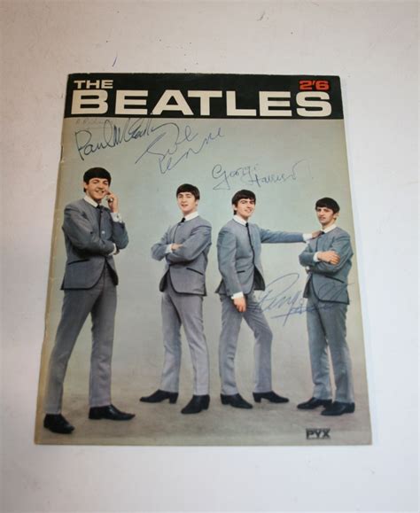 Rare Set Of Beatles Autographs Up For Sale The Visitor Covering