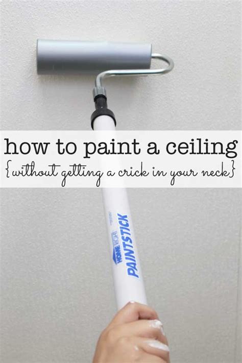 How to paint a ceiling: how to paint a ceiling without getting a crick in your neck