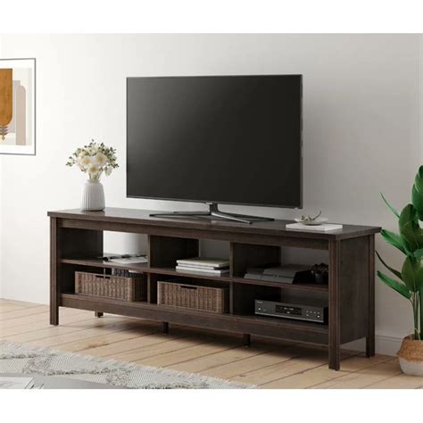 Wampat Farmhouse Tv Stand For 75 Flat Screen Console Table Storage