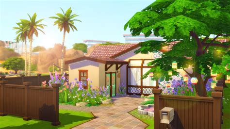 Bright Bungalow The Sims 4 Speed Build Youtube