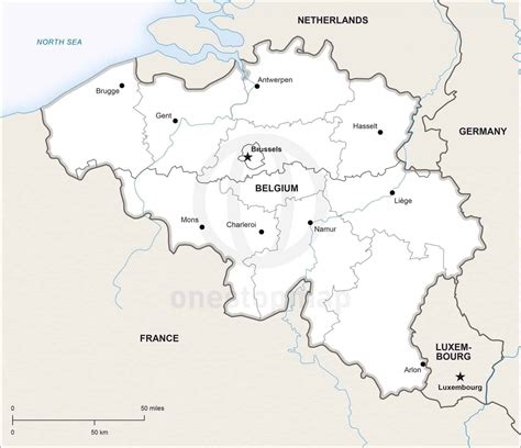 Belgium has three main geographical regions: Map Of Belgium - United Airlines and Travelling