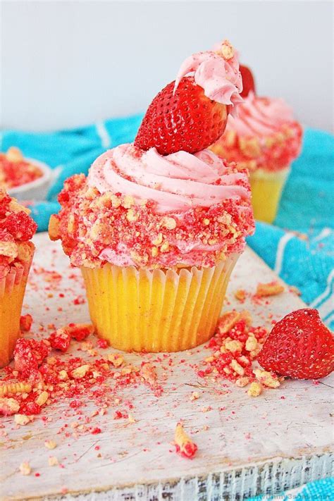 Strawberry Shortcake Cupcakes Kitchen Fun With My 3 Sons