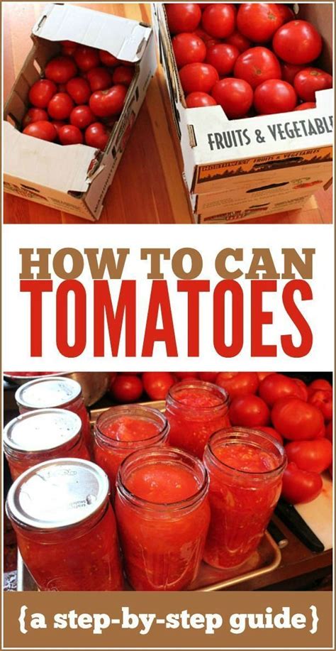 How to Can Tomatoes | Canning | Canning recipes, Canning whole tomatoes