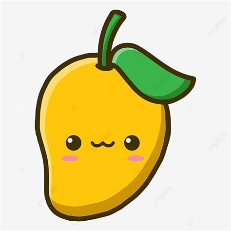 Mango Clipart Illustration Fruit Cartoon Vector Cute Character Mango