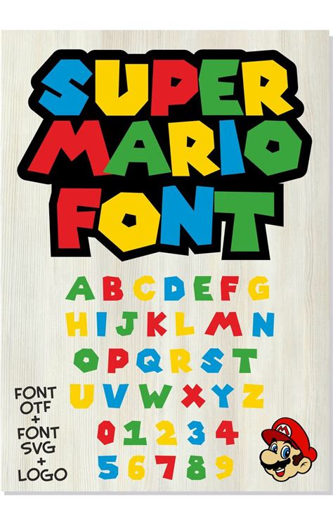 Super Mario Font Super Mario Font Svg Super Mario Font Installable