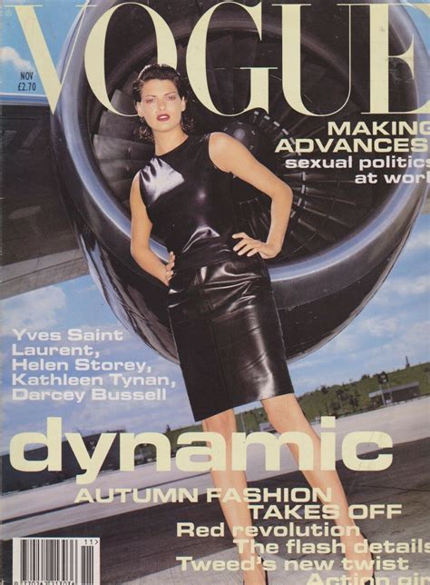 853 Linda Evangelista November 1994 1159 British Vogue Covers
