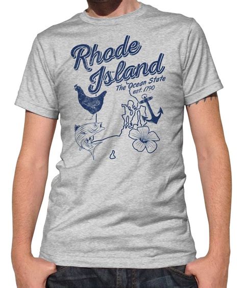 Mens Vintage Rhode Island T Shirt Island Shirts State Shirts Mens Tshirts