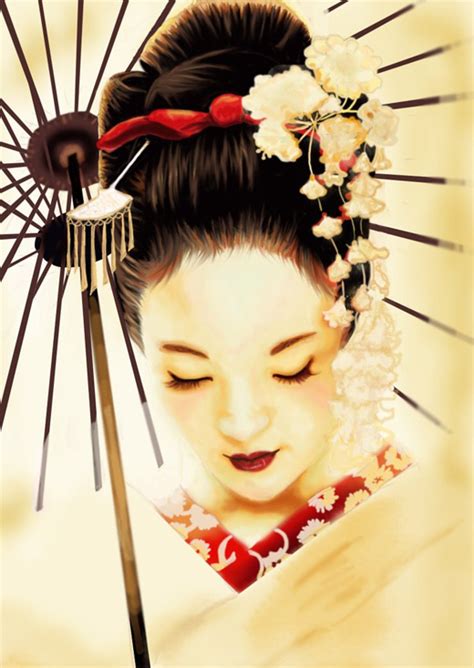 25 Beautiful Examples Of Geisha Artworks Naldz Graphics In 2022