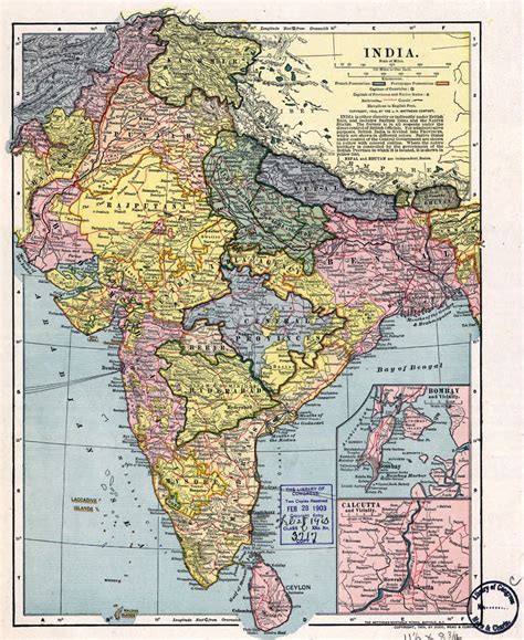 Large Detailed Old Political And Administrative Map Of India India