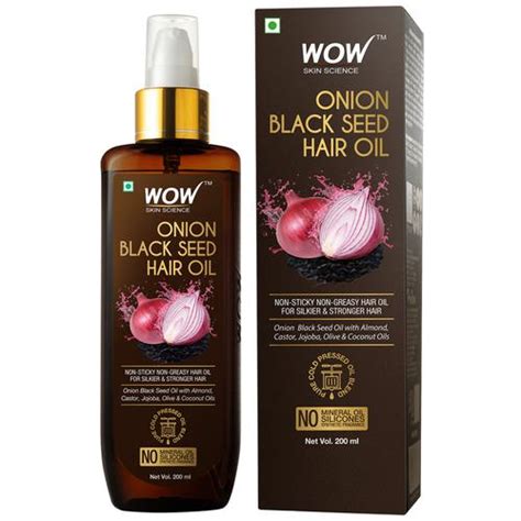 Hair serum protects your hair against damage. Buy Wow Skin Science Onion Black Seed Hair Oil Online at ...