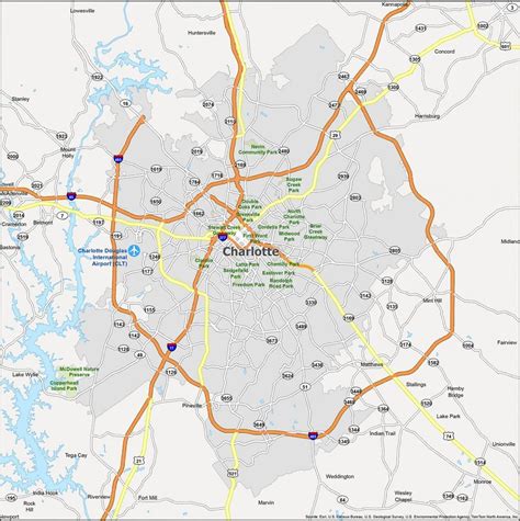 Charlotte Map North Carolina Gis Geography