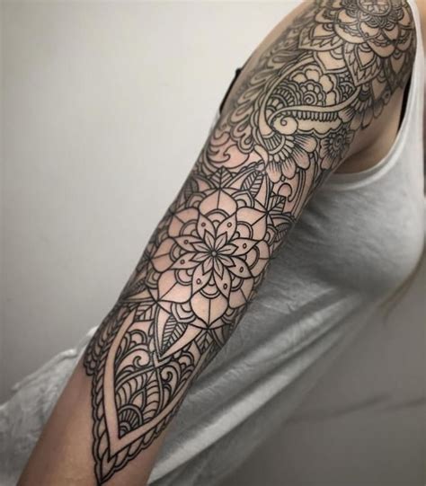 41 Full Sleeve Mandala Tattoo Design Images