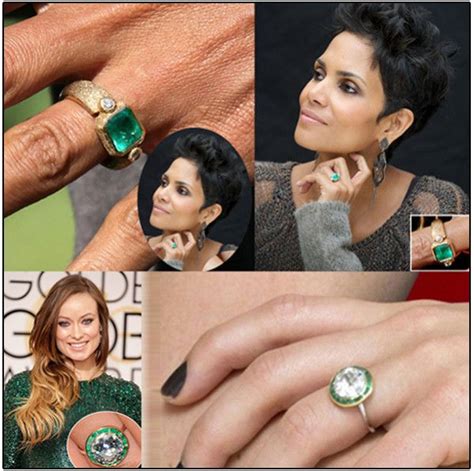 Celebrity Emerald Engagement Rings Emerald Engagement Ring Celebrity