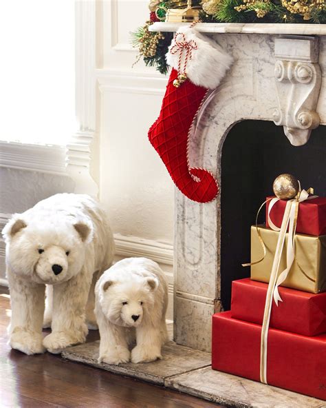 Funny animal home decor wall sticker. Standing Christmas Polar Bear | Balsam Hill | Polar bear ...