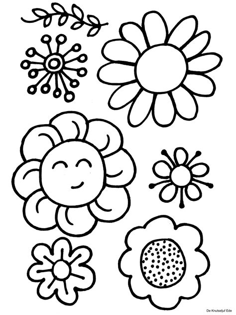 Kleurplaat Bloemen In Een Vaas
