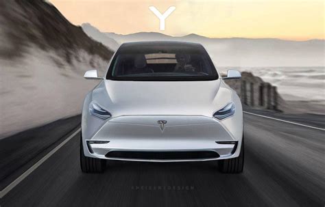 Tesla Model Y Rendered Based On Teaser Video Performancedrive
