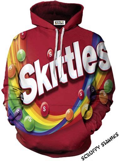 Skittles Rainbow Pullover Hoodie Hoodies Stylish Hoodies Food Clothes