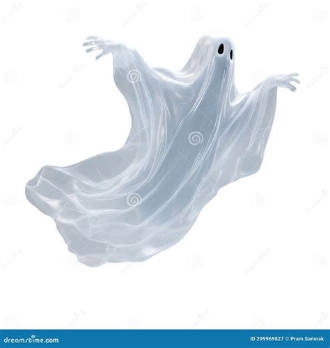 A Close Up Image Of A Ghost Ai Generated Stock Image Illustration