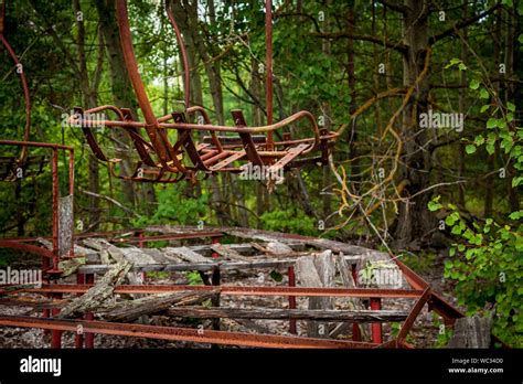 An Abandoned Amusement Park In The Center Of Pripyat In The Chernobyl