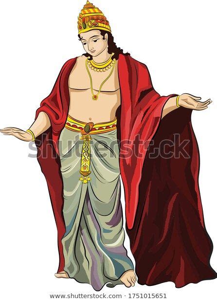 King Standing Poses Illustrated Indian Stories Stock Vector Royalty Free 1751015651 Shutterstock