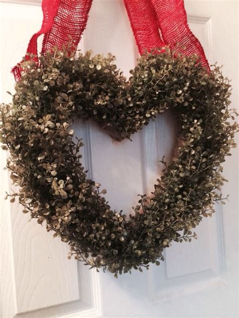 On Sale Xl Exquisite Boxwood Valentines Day Wreath New Valentines Day