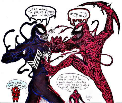 Carnage Versus Venom By Lersso On Deviantart