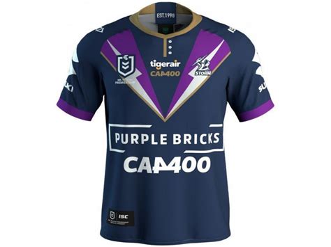 Melbourne storm have released their 2019 heritage jersey. Melbourne Storm 2019 Cameron Smith 400 Game Men's Jersey