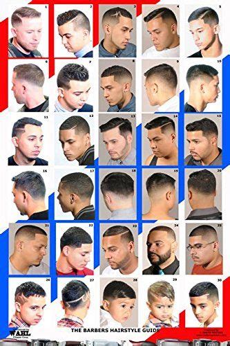 Barber Shop Poster Already Laminated 36h X 24w Popular Mens Haircuts