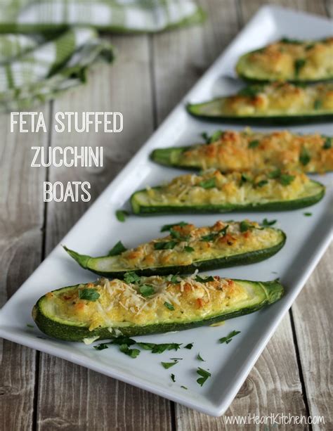 Use rice, quinoa, couscous or any cooked grain that you have on hand. Feta Stuffed Zucchini Boats - I Heart Kitchen