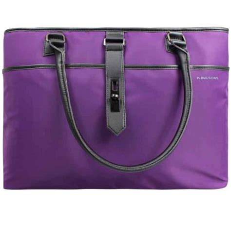 Kingsons Ladies Shoulder Laptop Bag Purple Reseller In Bahrain