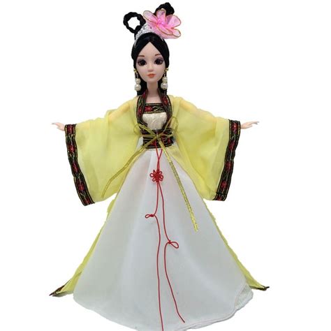 yellow doll clothes cosplay traditional chinese ancient beauty costume