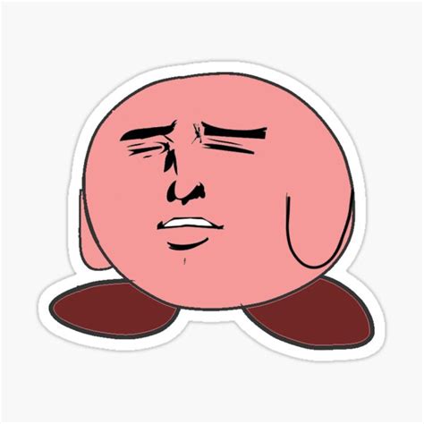 Pink Ball Character Sexy Face Meme Sticker For Sale By B Mbshell Redbubble