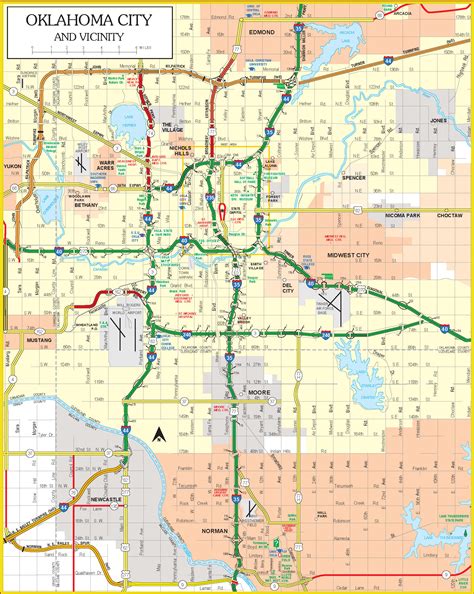 Oklahoma City Oklahoma Tourist Map - Oklahoma City • mappery