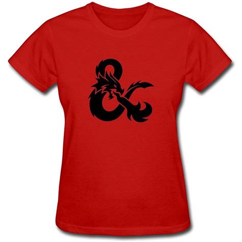 Cboaa Dungeons And Dragons 0 Womens Tshirt Tee L Red Women00881