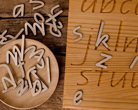Wooden Lowercase Letter Cut Outs