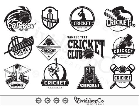 Cricket Svg Sports Svg Clipart Cut Files For Silhouette Files For