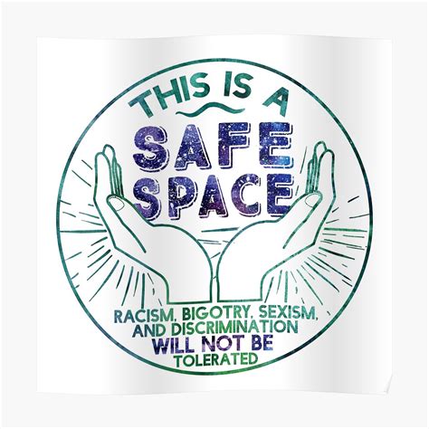 Safe Space Poster By Eviebookish Redbubble