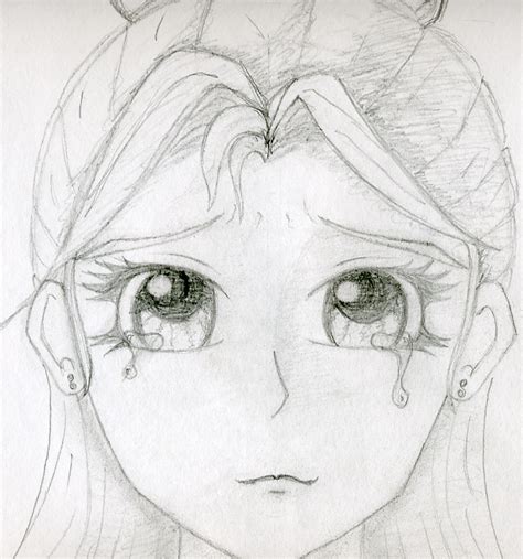 Sad Girl Face Crying Face Drawing Easy Rectangle Circle