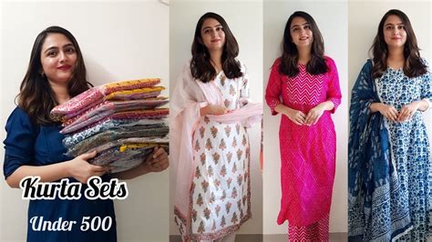 10 Amazon Kurta Sets Under 500 Rs Amazon Haul YouTube